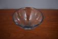 Blue handblown glass bowl designed by Per Lutken - view 2