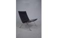 Poul Kjaerholm design black leather PK22 chair made by E kold Christensen - view 6