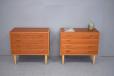 Vintage teak pair of 4 drawer chests available for sale at Danish homestore 