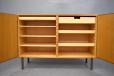 Vintage oak cabinet with locking doors model 232 produced 1965 by C M Madsen for FDB Mobler