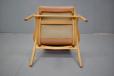 Armchair in vintage tan leather - LAMINO from Swedese, Sweden
