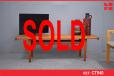 Large vintage teak lounge table | Visible mortice joins - view 1