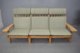 Hans Wegner design 3 seater oak frame sofa for sale