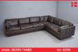 Vintage 6-seater corner sofa in brown leather | Georg Thams - view 1