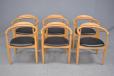 Set of 6 beech frame dining chairs | Tyge Hvass - view 3