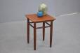 Square teak end table produced by Danish Mobelfabrik
