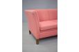 Pink wool 3 seater sofa on beech legs - Danish Cabinetmaker