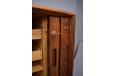 Minimalist midcentury design tambour door sideboard in rosewood design by Henry Rosengren Hansen, 1965