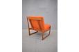 Hvidt & Molgaard midcentury teak easy chair (no arms) with original sprung cushions - view 4