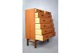 Large vintage teak chest oif drawers produced 1960s by Vitze Mobelfabrik