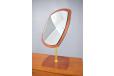Midcentury danisg design vanity mirror with pivoting base made in Denmark