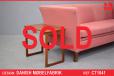 Teak side table with square frame legs | Danish Mobelfabrik - view 1