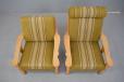 1970s Danish production pair of armchairs in oak