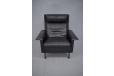 Arne vodder designed ablack leather armchair model 7401