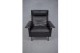 Arne vodder designed ablack leather armchair model 7401
