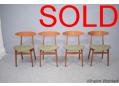 Rare Vilhelm Wohlert design dining chairs | Soborg Mobelfabrik model 402