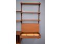 2 bay CADO shelving system with a Flip top desk 