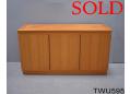 Modern low & short sideboard in teak | Skovby