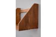 Vintage dark stain beech shelf designed 1944 by Borge Mogensen