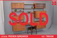 Vintage teak 3 section sheving system - model PS-system - view 1