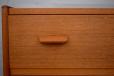Teak and oak chest of 6 drawers designed in 1956 by Carl Aage Skov