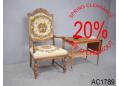 Danish throne chair | Cross-stitch upholstery