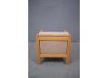 Compact frame Danish design armchair with beech frame.
