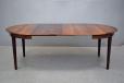 Vintage dining table in rosewood produced by Danish Mobelfabrik