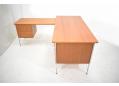 1955 design Scanflex desk made in Denmark with chrome legs.