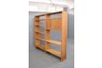 2 bay RY Mobler ry100 light oak shelving unit designed by Hans Wegner 