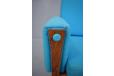 Hans Wegner vintage rosewood armchair with blue fabric upholstery  - view 4