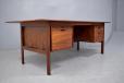 Large executive desk in vintage rosewood | Henry Rosengren Hansen - view 8