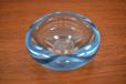 Vintage Danish design blue glass tealight holder