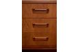 Tall vintage teak sideboard with sliding doors | Danish Mobelfabrik - view 11