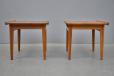 FD535 solid teak coffee table with raised lip edges design by Finn Juhl