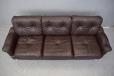 Comfy 3 seater sofa in brown buffalo leather