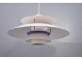 Poul henningsen design 1958 vintage pendant lamp in white colour