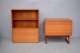 Vintage teak wall unit with locking desk | Arne Hovmand-Olsen - view 4