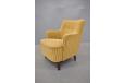 Vinatge danish design coil sprung armchair with high back