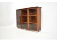 3 doo rosewood cabinet with glass shelves.  Made by SKOVBY