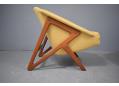 	Pair of teak framed Tipper truck chairs designed by Brockman Petersen 1953