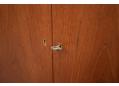 Teak cabinet with key to lock 