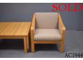 Modern compact armchair | Beech frame