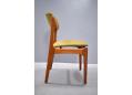 Teak & green fabric dining chair by Erik Buch for Oddense.