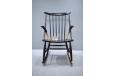 Illum Wikkelso vintage rocking chair in black lacquer - view 2