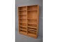 Double bookcase with adjustable shelves made mid 1960s by Poul Hundevad