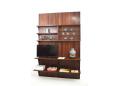 Poul Cadovius 1965 design rosewood CADO system spanning 2 bays. SOLD