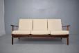 Teak framed settee model GE88 produced by GETAMA