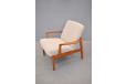 Unusual armchair for France & son as it has fitted upholstered seat - Not loose cushions