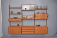 ROYAL system in teak with lots of cabinet storage and rare magazine shelf